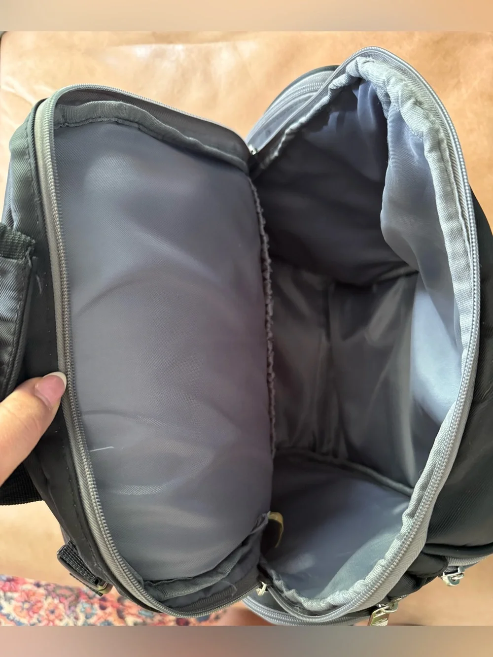 Jeep Perfect Pockets Baby Diaper Bag Backpack - Black/Gray - Good Condition